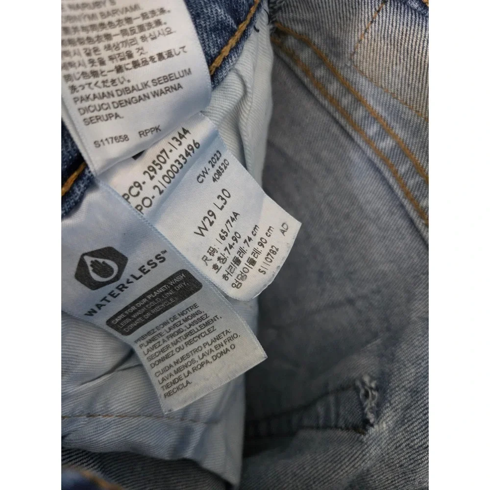 Levis 502 Taper Fit Mens Blue Denim Jeans